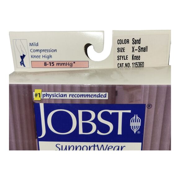 Jobst SupportWear Women's Trouser Knee High Socks 8-15mmHg Sand X-Small - Picture 3 of 9
